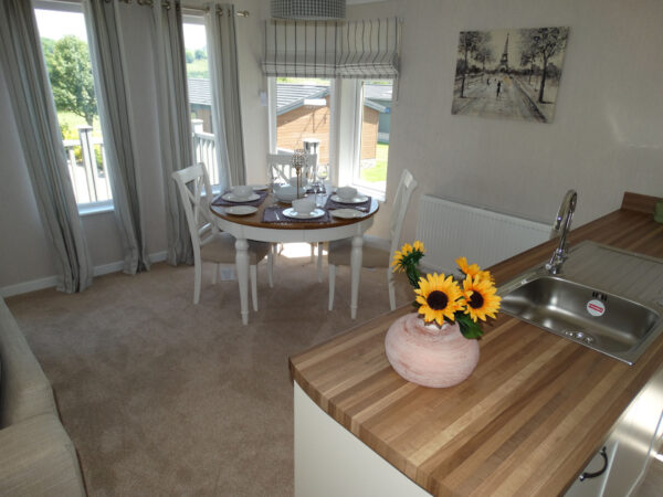 Holiday home lodge dining room